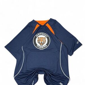 Majestic Navy and Orange Sports Jersey